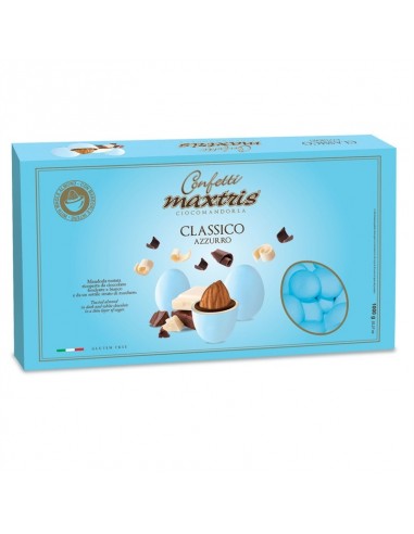CONFETTI MAXTRIS MANDORLA E CIOCCOLATO CELESTE 1 KG -
