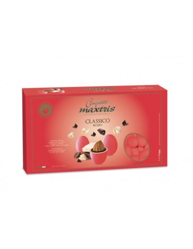 CONFETTI MAXTRIS MANDORLA E CIOCCOLATO ROSSI 1 KG - L'Officina