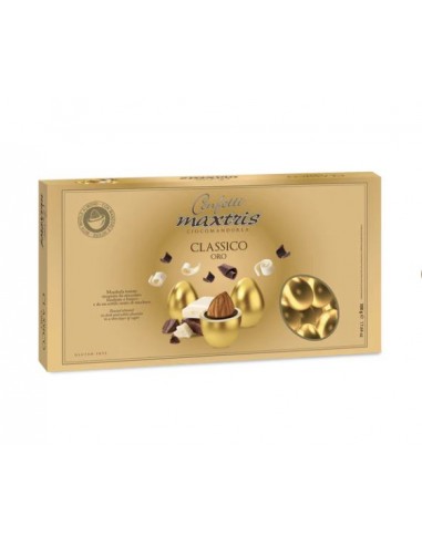 CONFETTI MAXTRIS CON MANDORLA LUXURY ORO 500GR