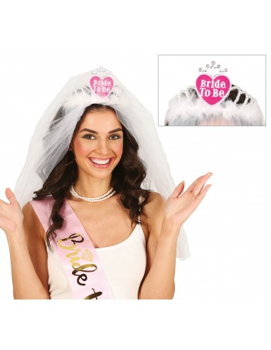 CORONA IN PLASTICA SPOSA SCRITTA "BRIDE TO BE"...