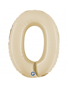 NUMERO MYLAR MEDIO SATIN CREAM 0 CM. 35 - L'Officina delle feste