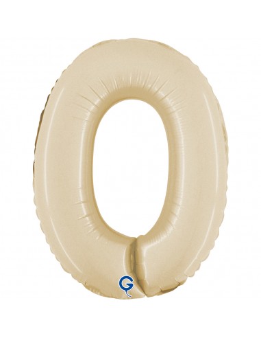 NUMERO MYLAR MEDIO SATIN CREAM 0 CM. 35 - L'Officina delle feste