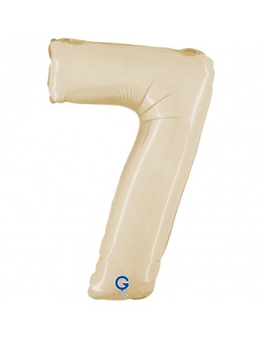 NUMERO MYLAR MEDIO SATIN CREAM 7 CM. 35 - L'Officina delle feste