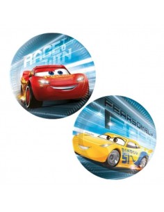 PIATTO CARTA 20 CM  CARS "VICTORY IS MINE" 8PZ
