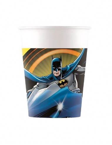 BICCHIERE CARTA 200ML BATMAN 8 PZ