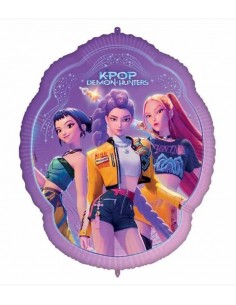 PALLONE MYLAR 30" K-POP DEMON HUNTER CON FILO E PESETTO...