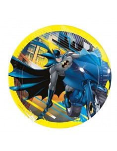 PIATTO CARTA 23CM BATMAN 8PZ