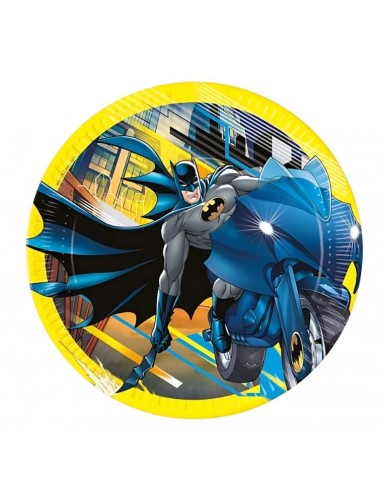 PIATTO CARTA 23CM BATMAN 8PZ