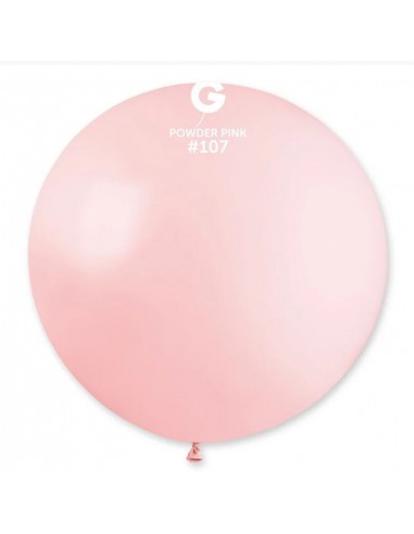 MONGOLFIERA PASTELLO 30''/80CM ROSA POLVERE 1PZ