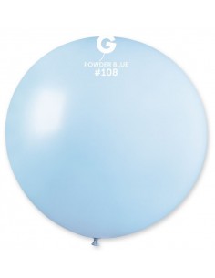 MONGOLFIERA PASTELLO 30''/80CM CELESTE POLVERE 1PZ