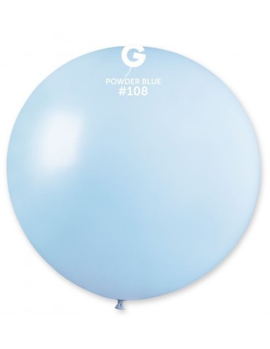 MONGOLFIERA PASTELLO 30''/80CM CELESTE POLVERE 1PZ
