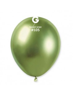 PALLONE LATTICE 5" /13CM SHINY VERDE KIWI 100PZ