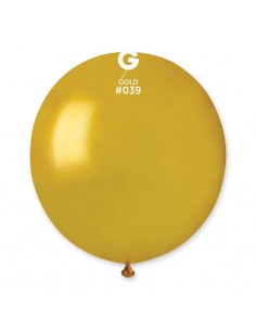 PALLONE LATTICE 19" 48CM ORO METALLIZZATO 25PZ