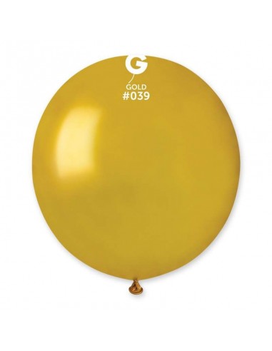 PALLONE LATTICE 19" 48CM ORO METALLIZZATO 25PZ