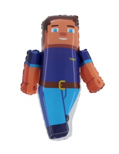 PALLONE MYLAR 30" TONY MINECRAFT 50X76CM 1PZ