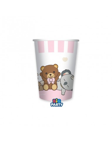 6 BICCHIERI CARTA 250CC TEDDY FRIENDS BY THUN ROSA