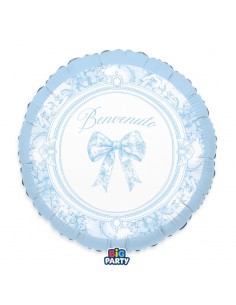 PALLONE MYLAR 18" 45CM BENVENUTO FIOCCO VINTAGE 1PZ