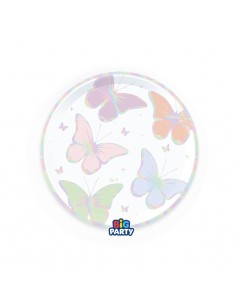 6 PIATTI 18 CM  BUTTERFLY PRISMATICI