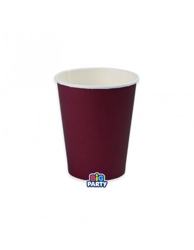 6 BICCHIERI CARTA 250CC WAVY BORGOGNA