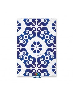 16 TOVAGLIOLI 33X33CM  BLUE COTTAGE