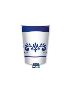 6 BICCHIERI CARTA 250CC BLUE COTTAGE