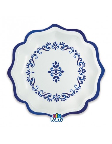6 PIATTI CARTA 25CM  BLUE COTTAGE