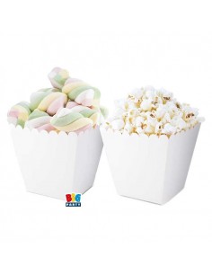6 SWEET PARTY BOX BIANCO 6,5X8X6,5CM