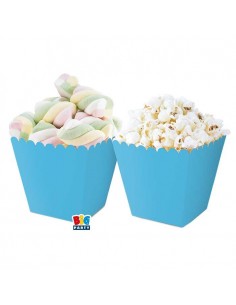 6 SWEET PARTY BOX CELESTE 6,5X8X6,5CM