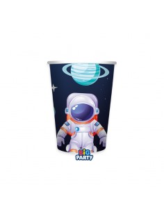 6 BICCHIERI CARTA 250CC UNIVERSO SPAZIO - L'Officina delle feste