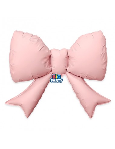 PALLONE MYLAR FIOCCO ROSA PASTELLO 43X55CM - L'Officina delle
