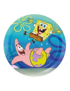 8 PIATTI CARTA 18CM SPONGEBOB & FRIENDS