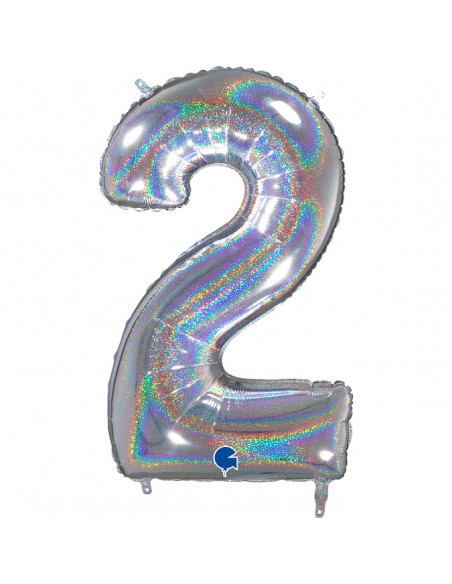 PALL. N. 2 GLITTER SILVER NEW 102CM