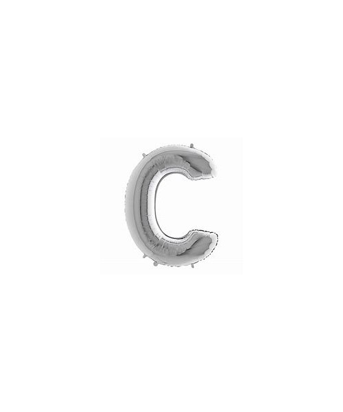 LETTERA MINI "C" ARGENTO CM.18