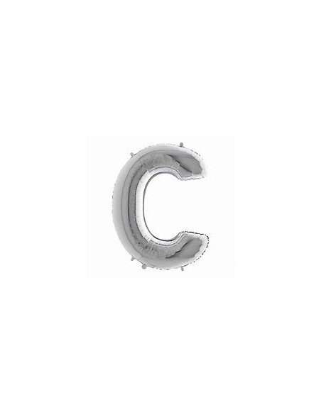 LETTERA MINI "C" ARGENTO CM.18