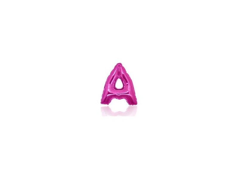 LETTERA MINI " A" FUXIA H.18CM