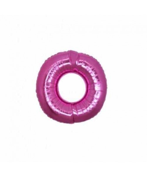 NUMERO MYLAR MINI FUCSIA 0 CM.18