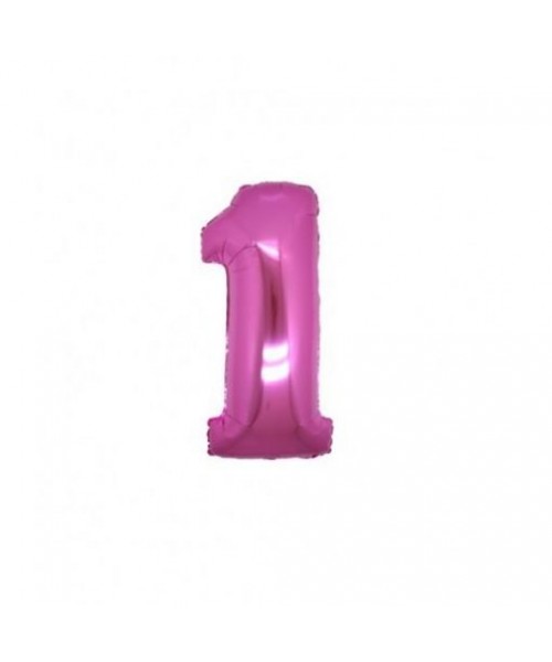 NUMERO MYLAR MINI FUCSIA 1 CM.18