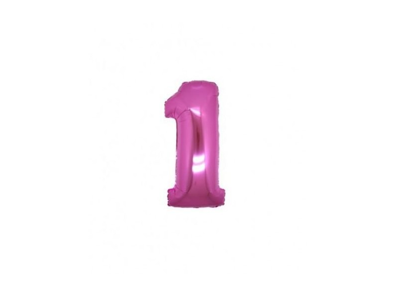 NUMERO MYLAR MINI FUCSIA 1 CM.18