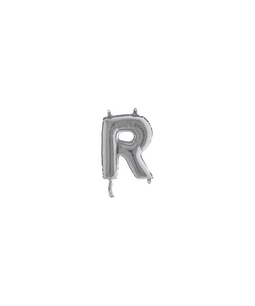 LETTERA MINI " R" ARGENTO CM.18