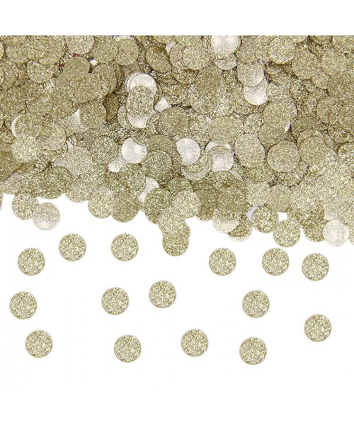 CORIANDOLI PLASTICA DIAM. CM.1 ORO GLITTER GR.20