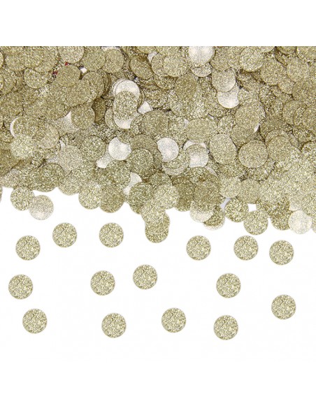 CORIANDOLI PLASTICA DIAM. CM.1 ORO GLITTER GR.20
