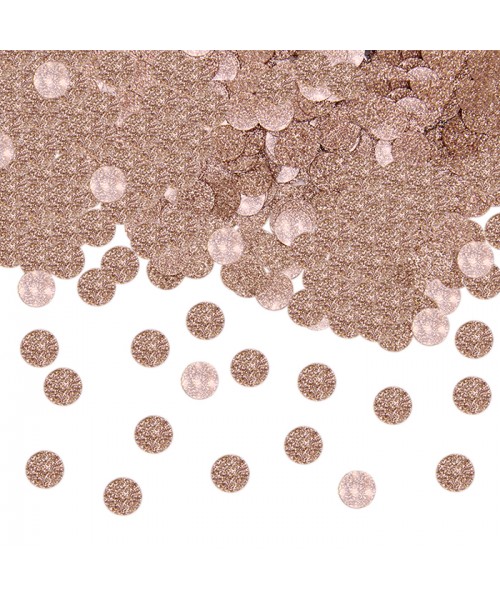 CORIANDOLI PLASTICA DIAM. CM.1 ROSA GOLD GLITTER GR.20