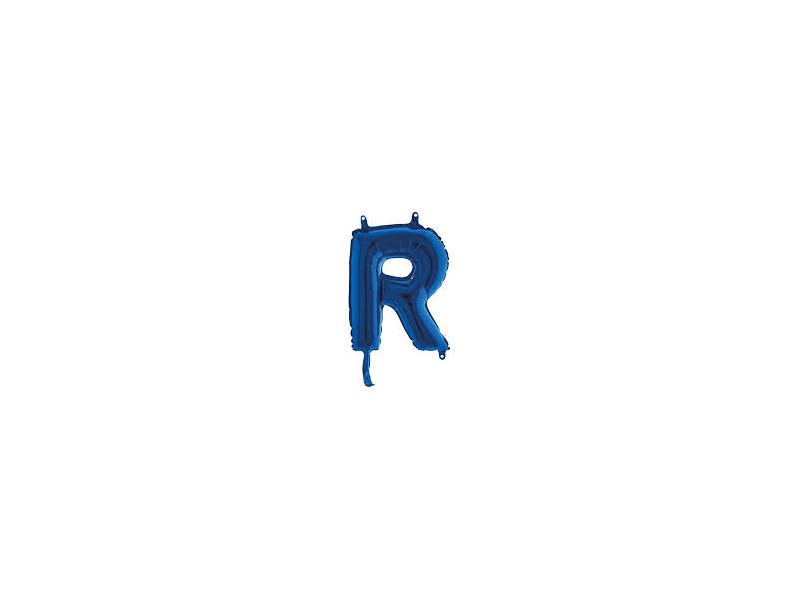 LETTERA MINI " R" BLU CM.18