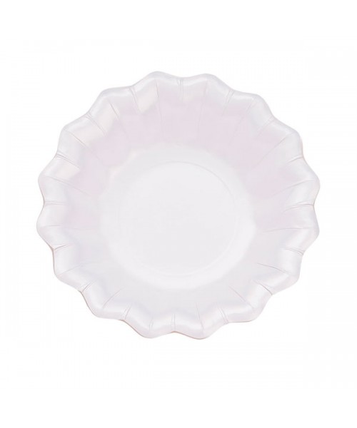 PIATTO FONDO NEW SHAPE 8PZ 24CM PERLA