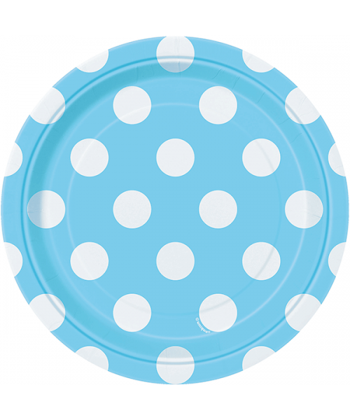 PLATE CM 18 PZ. 8 PWDR BLU DOT