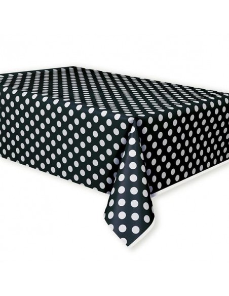 tOVAGLIA PLASTICA NERA POIS 137X274 CM.