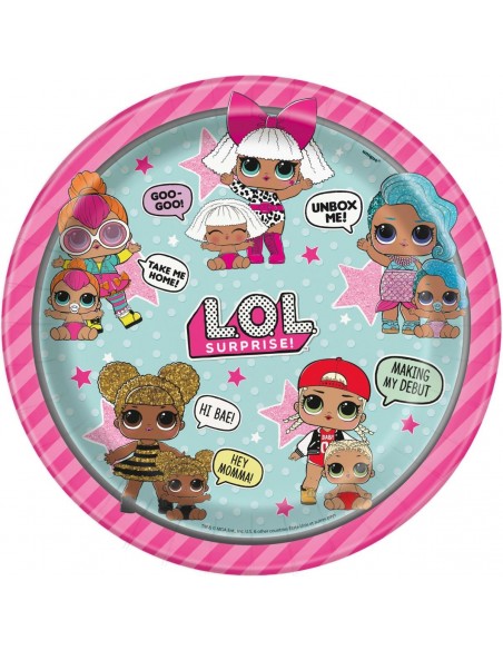 PIATTO LOL SURPRISE 9" PZ. 8