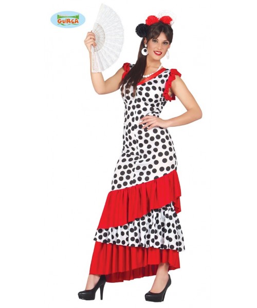 TRAJE DE FLAMENCA ADULTA TALLA L
