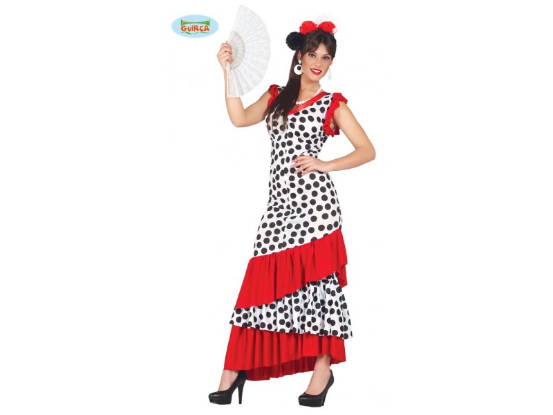 TRAJE DE FLAMENCA ADULTA TALLA L