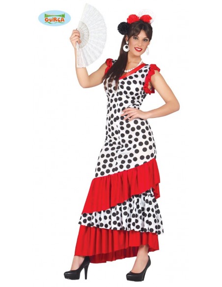 TRAJE DE FLAMENCA ADULTA TALLA L